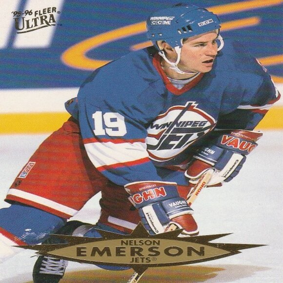 Nelson Emerson - Winnipeg Jets NHL Hockey Card Collection - Picture 3 of 3